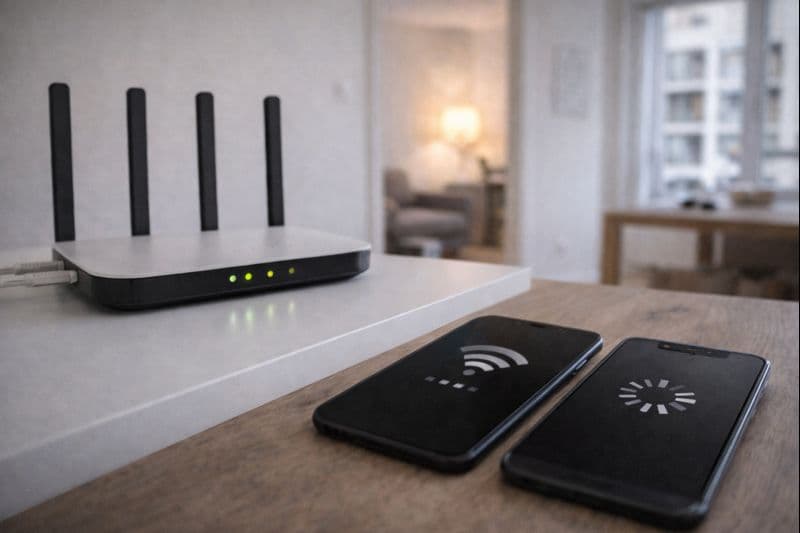 Dlaczego Wi-Fi działa świetnie obok routera, a znika dwa pokoje dalej