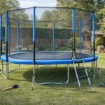 Jak bezpiecznie ustawić trampolinę w ogrodzie