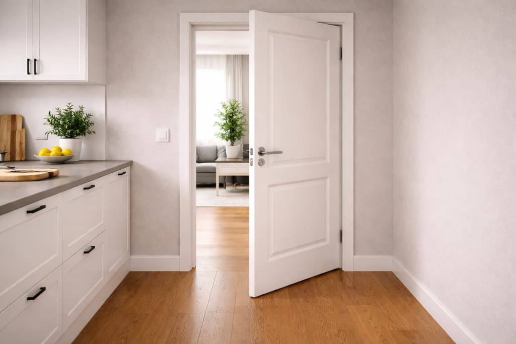 Dlaczego drzwi wewnętrzne same się domykają lub otwierają mimo poziomej podłogi