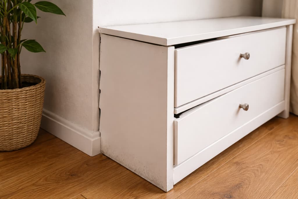 Dlaczego meble ustawione przy ścianie odkształcają się szybciej niż na środku pokoju